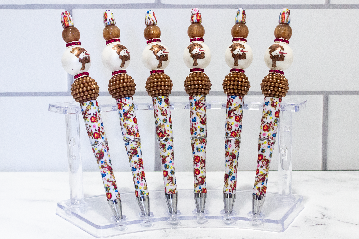 Gingerbread Beaded Pen