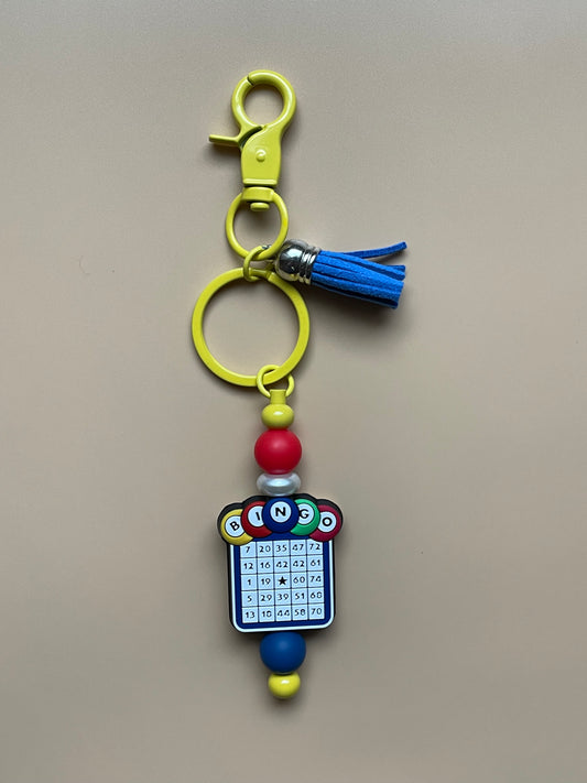 Yellow Bingo Keychain