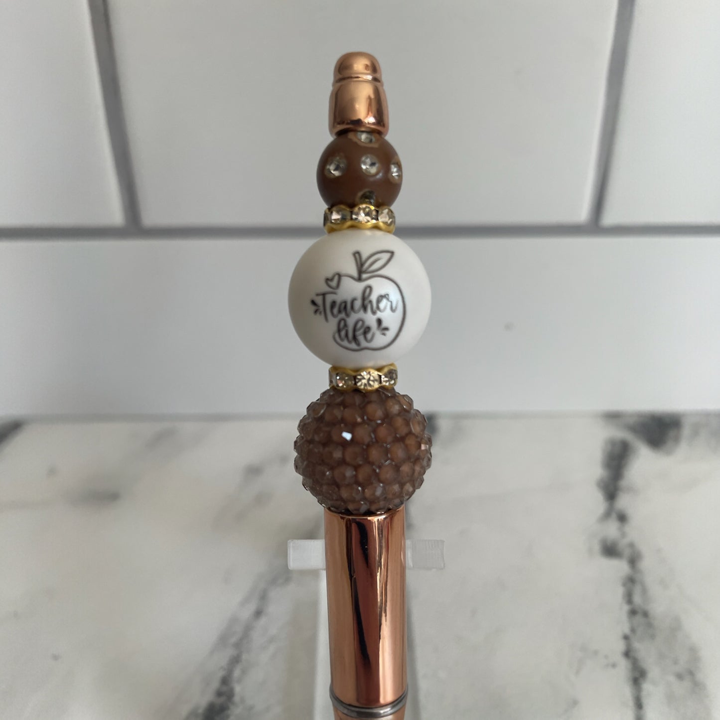 Teacher Life Beaded Pen