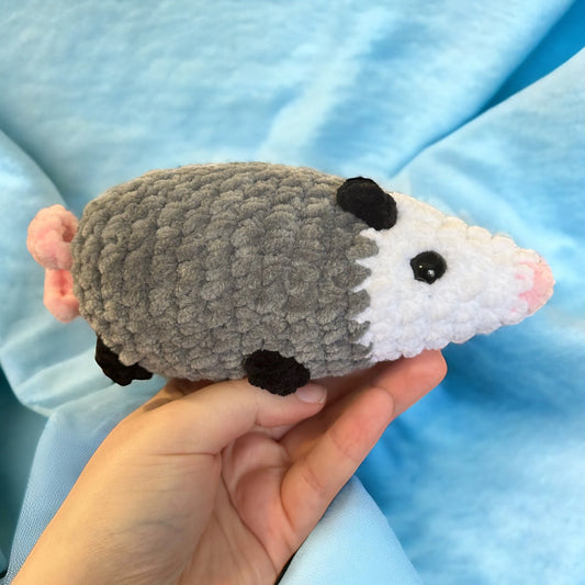 Opossum Crochet Plushie