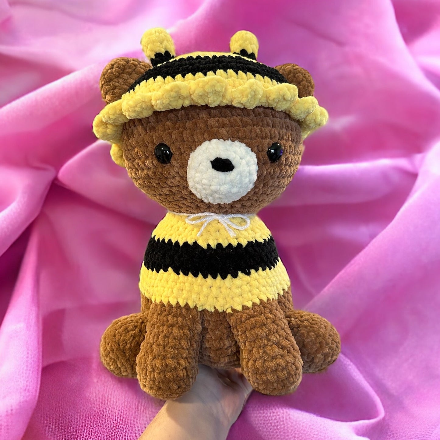 Bee Bear Crochet Plushie