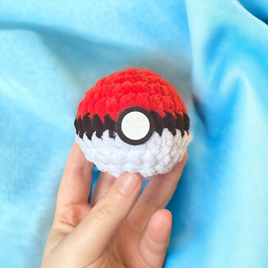 Pokeball Crochet Plushie