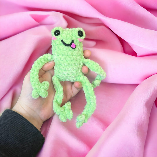 Leggy Froggy Crochet Plushie