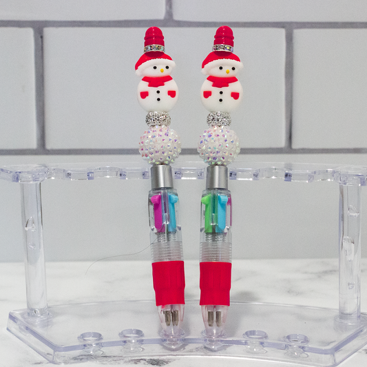 Snowman Multi Colored Ink Novelty Pen