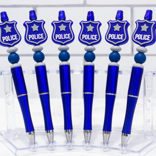 Silicone Police Beaded Pen