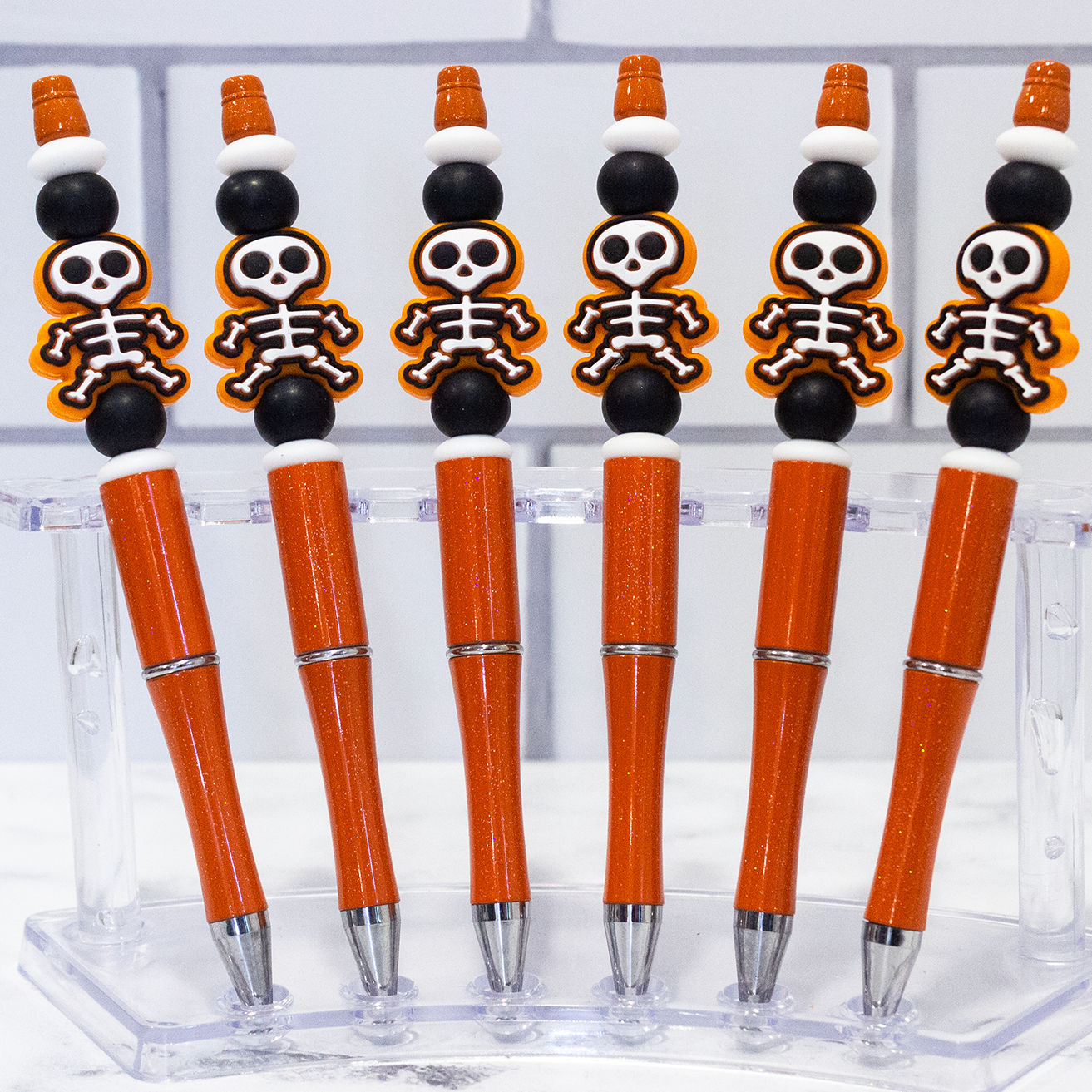 Silicone Full Skeleton Beaded Pen